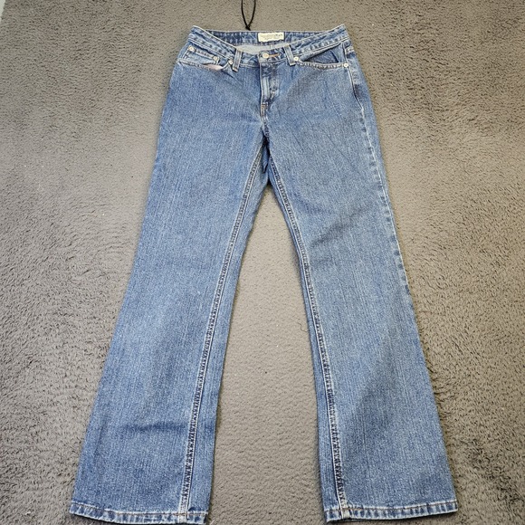 London Jean Jeans Womens 6 Blue Straight Leg High Rise Vintage Style 100% Cotton - Picture 1 of 11
